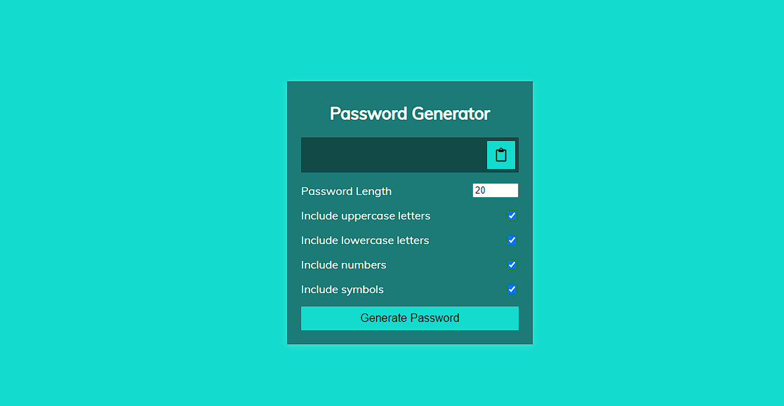 password generator - 2