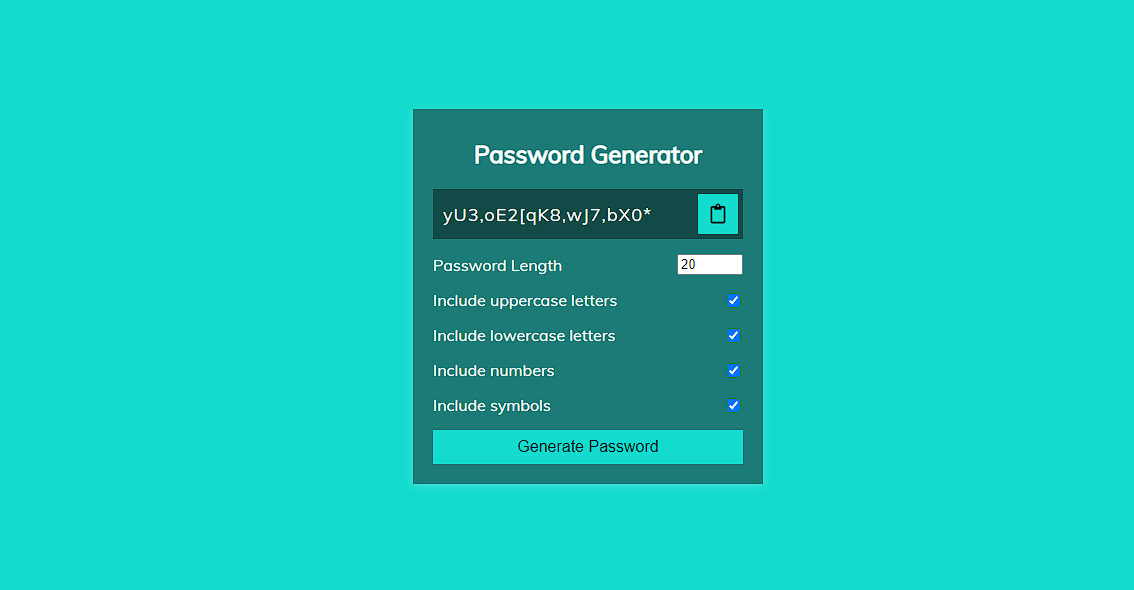 password generator - 1
