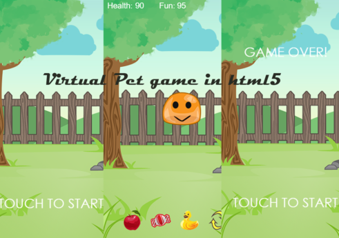 Virtual pet game in HMTL5 with source code
