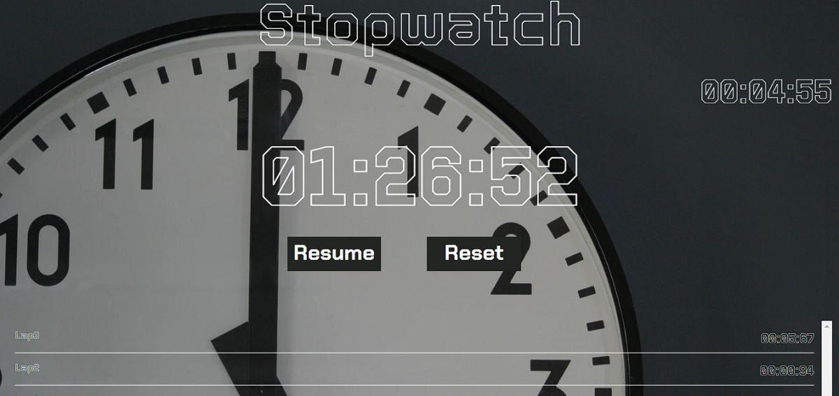 stopwatch app