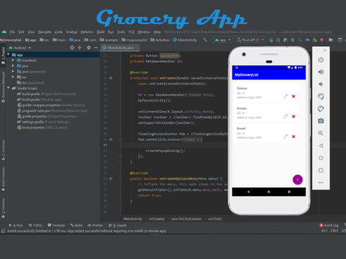 Grocery app in android with Source code
