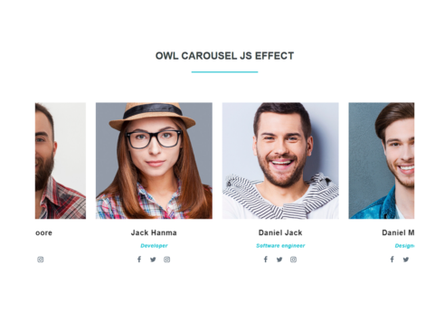 Owl carousel effect with source code