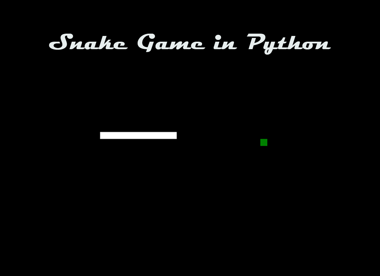 Snake game in python with source code