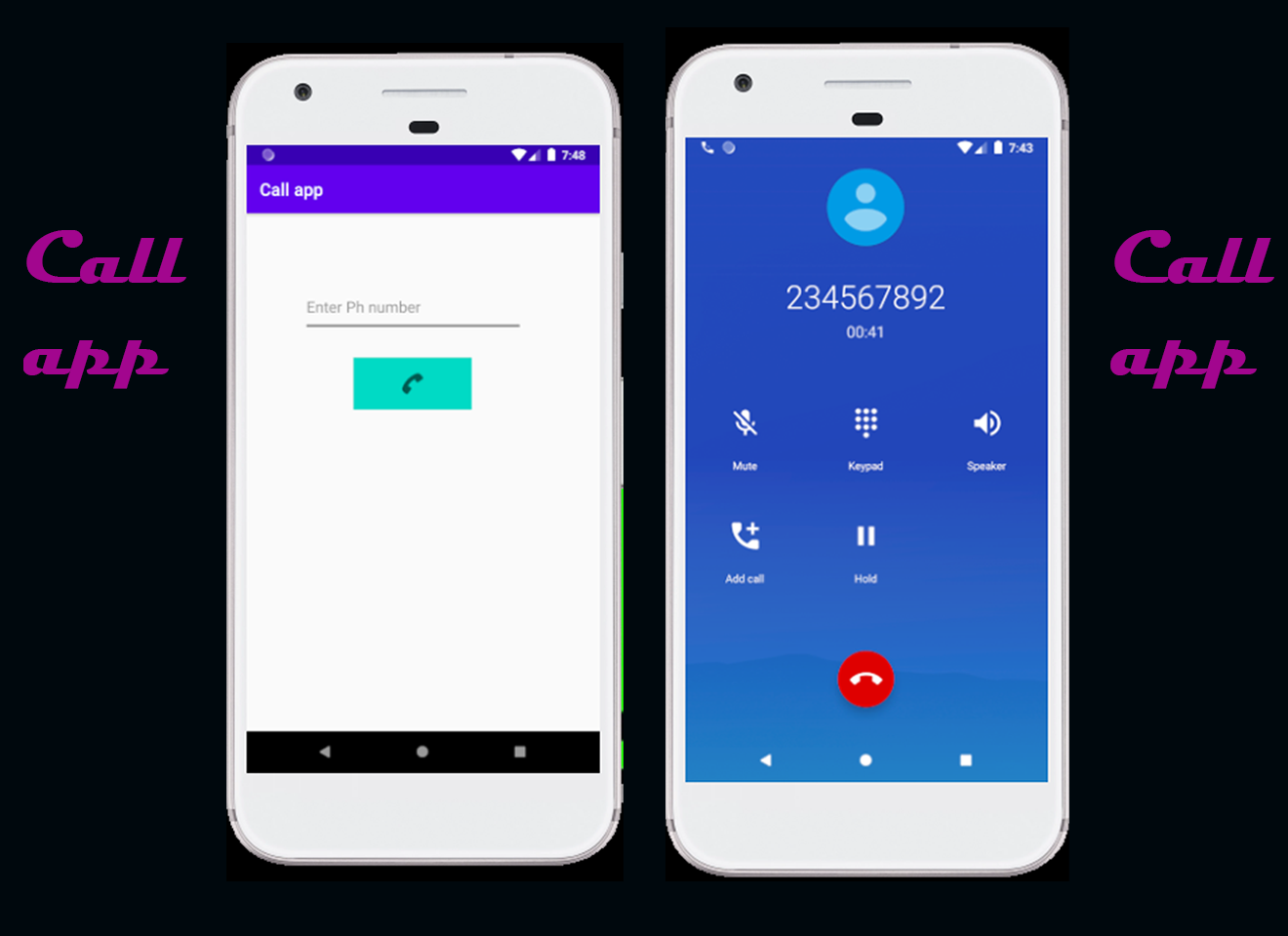 Call app-How to make a phone call in android
