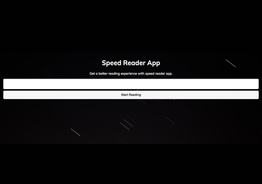 speed reader feature image showing clean interface