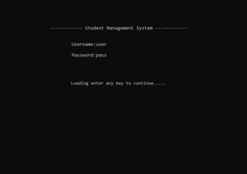 Student management system in C with Source code