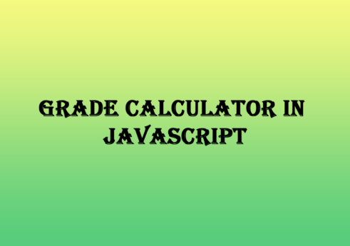 Grade calculator in JavaScript with source code
