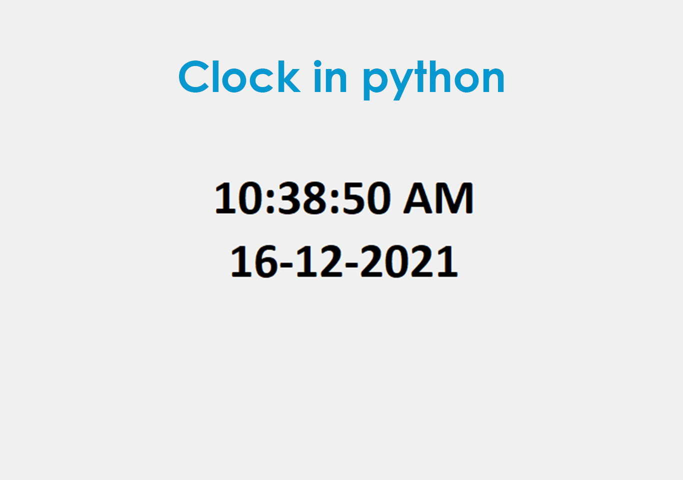 Clock in python tkinter with source code