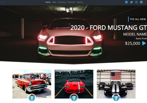 Car dealer frontend site with source code