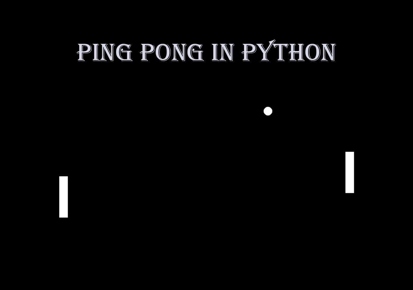 Ping pong in python with source code
