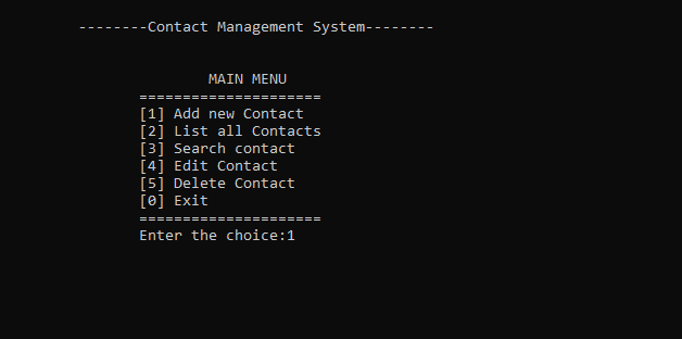 contact management system