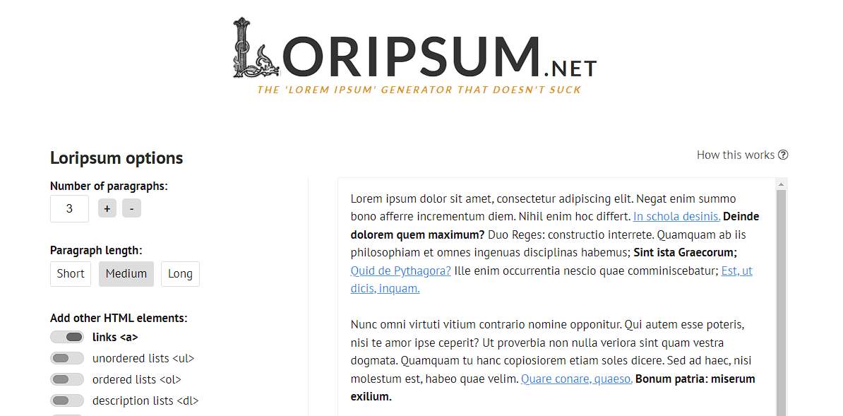 Loripsum