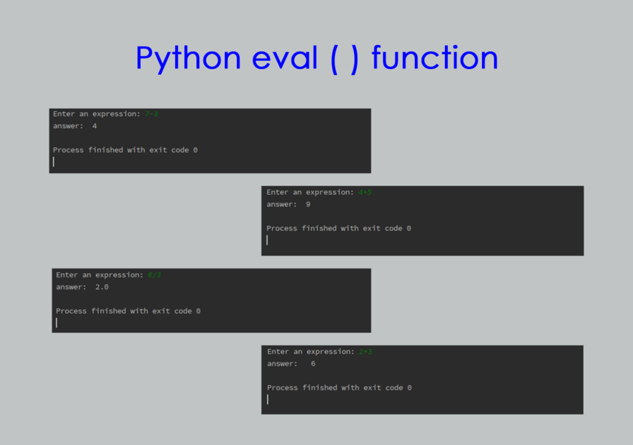 python eval