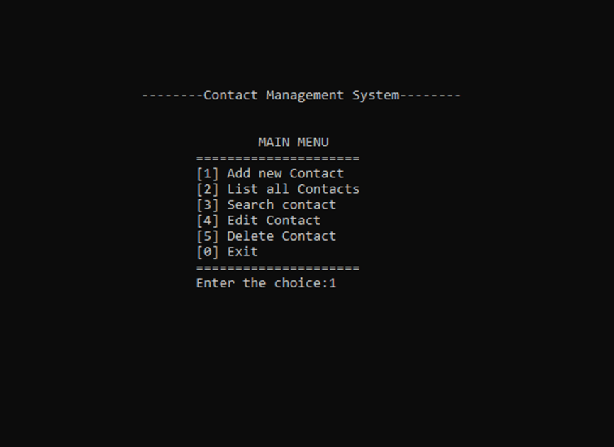 contact management - feature