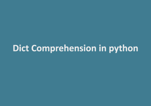Dict comprehension in python