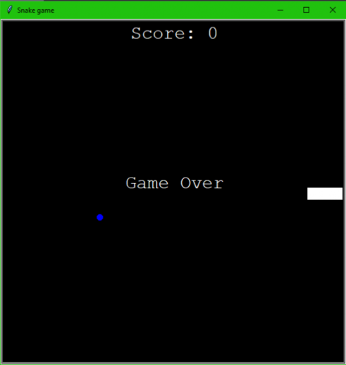 Snake Game tk using tkinter python with free source code 025