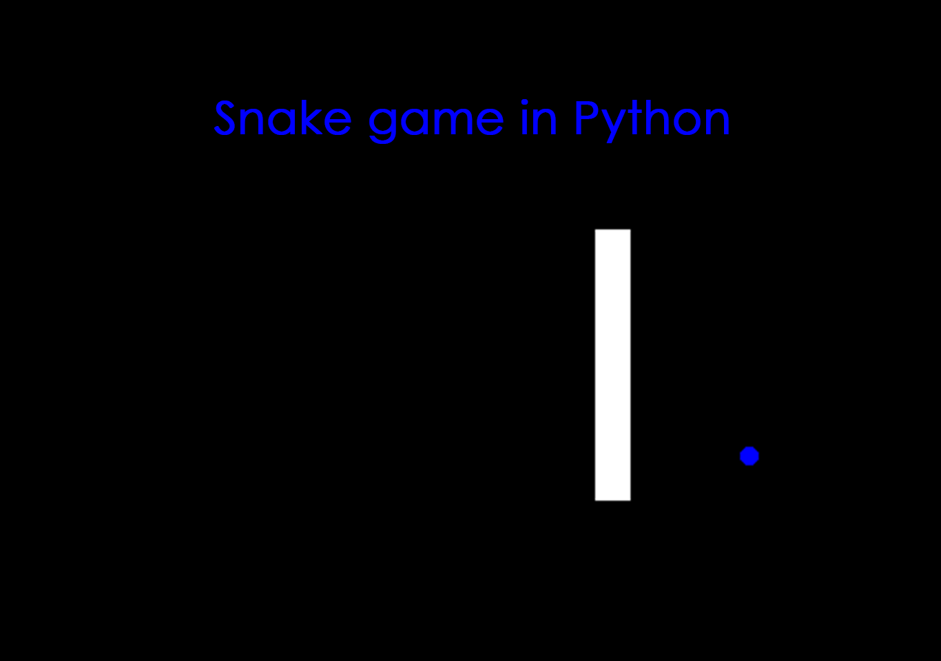 Snake game project in python  with source code