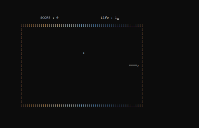 Snake Game Project Using C Language with free code 025