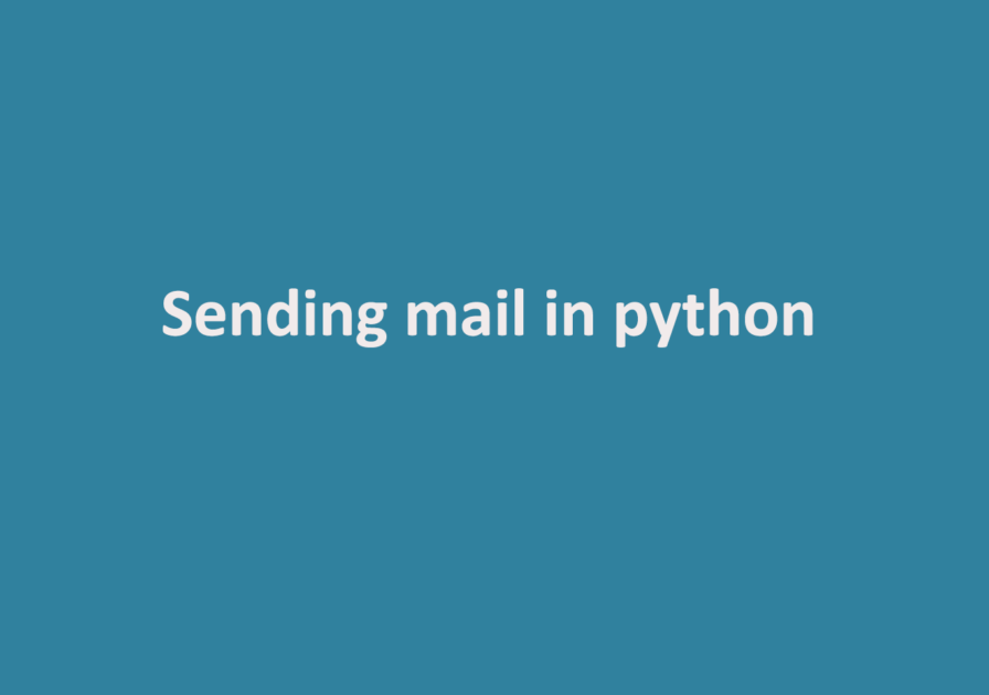 Sending mail