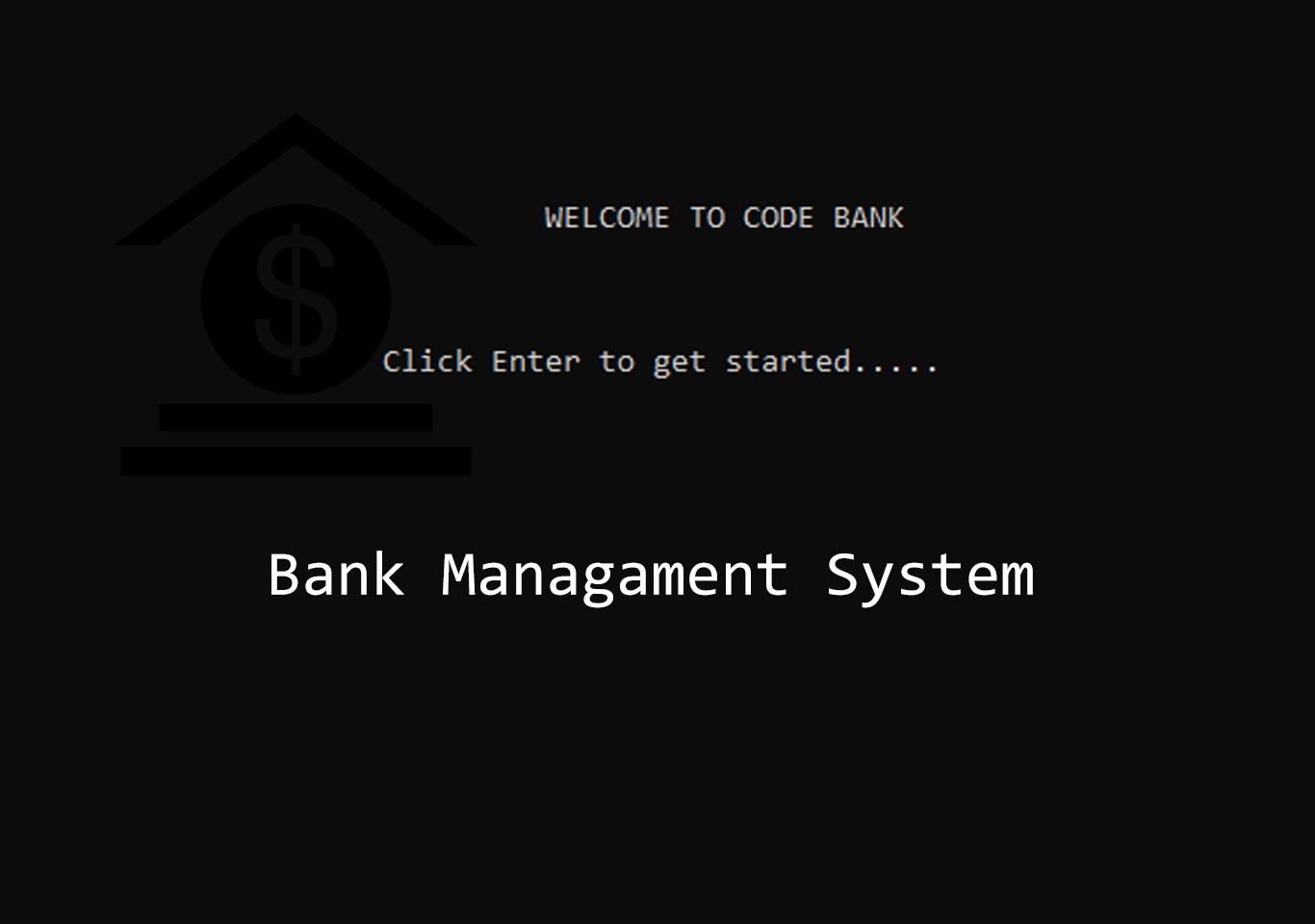 Bank management in C with source code