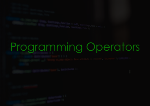 Programming operator