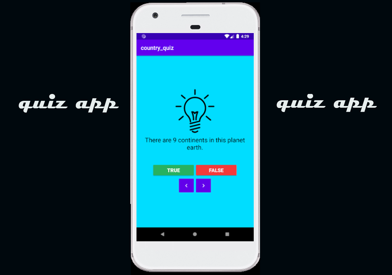 Country quiz android app