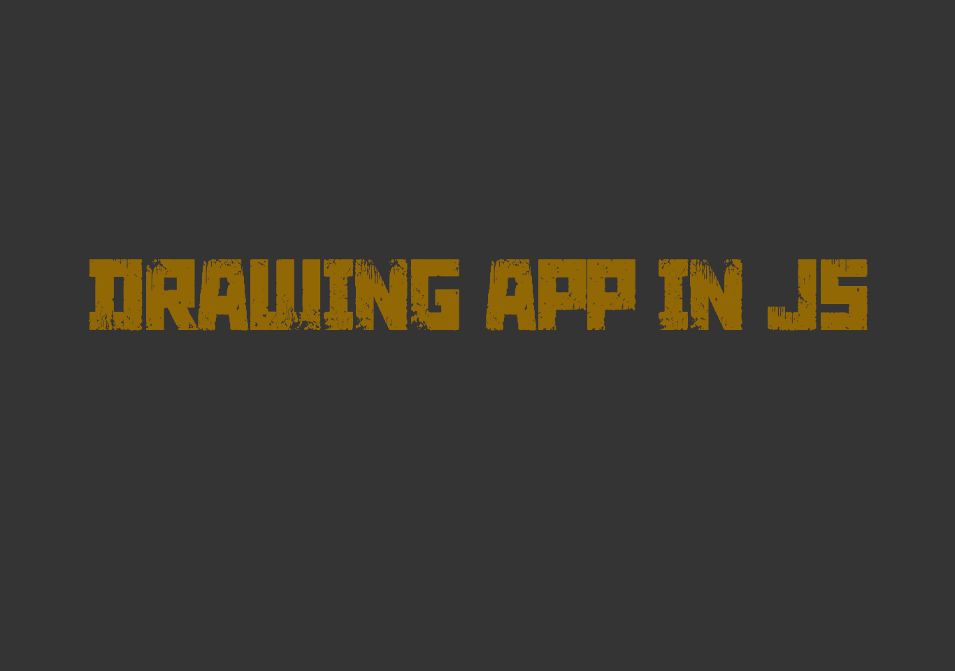 Drawing app in JavaScript