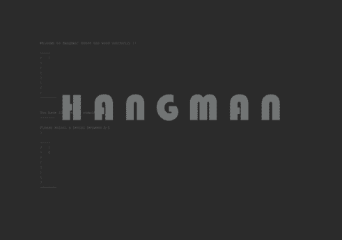 Hangman game project in python
