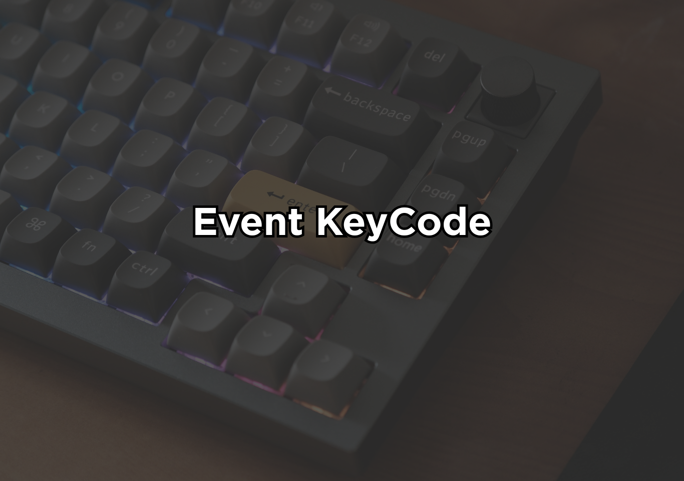 Event keycode in JavaScript