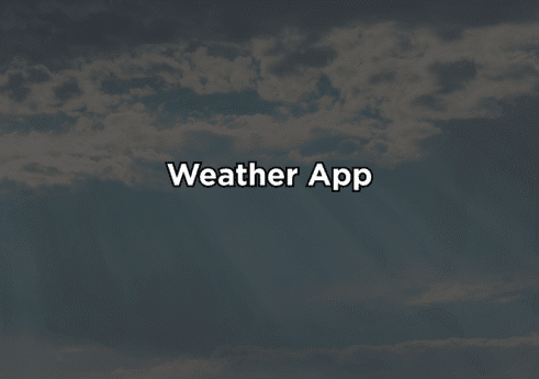 Weather app in android