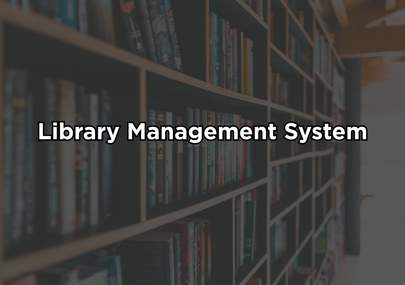 Library management system in C