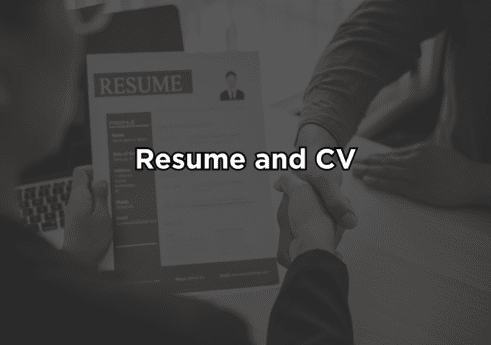 Resume and CV frontend site