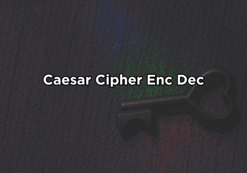 Caesar Cipher in python