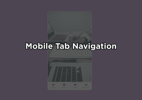 Mobile tab nav in JavaScript