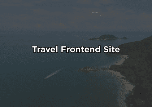 Travel frontend site