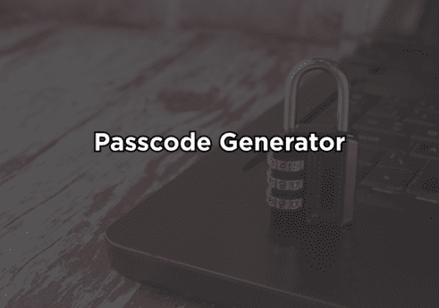 Passcode generator in python