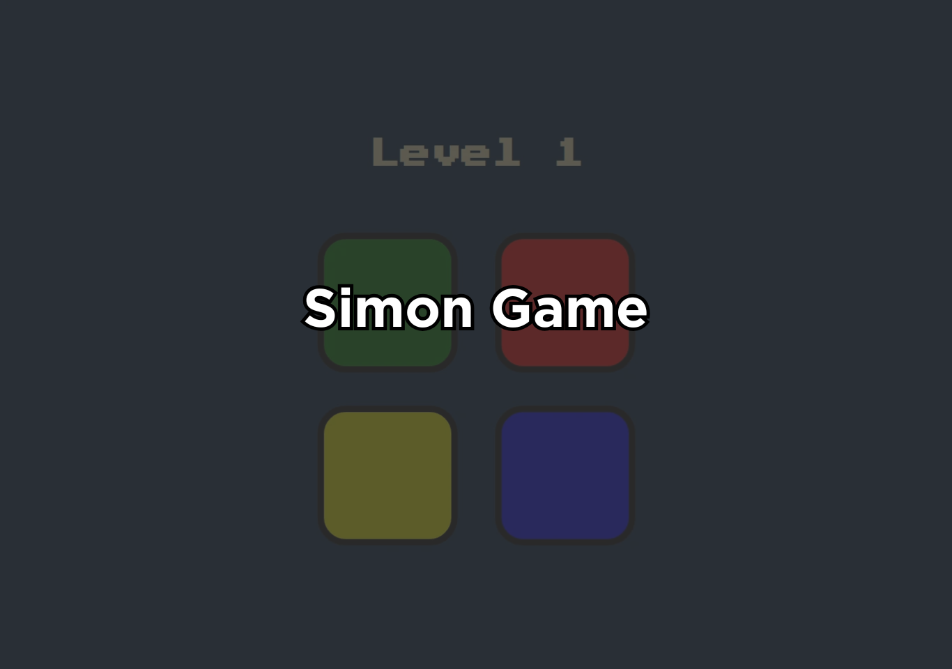 Simon game in JavaScript
